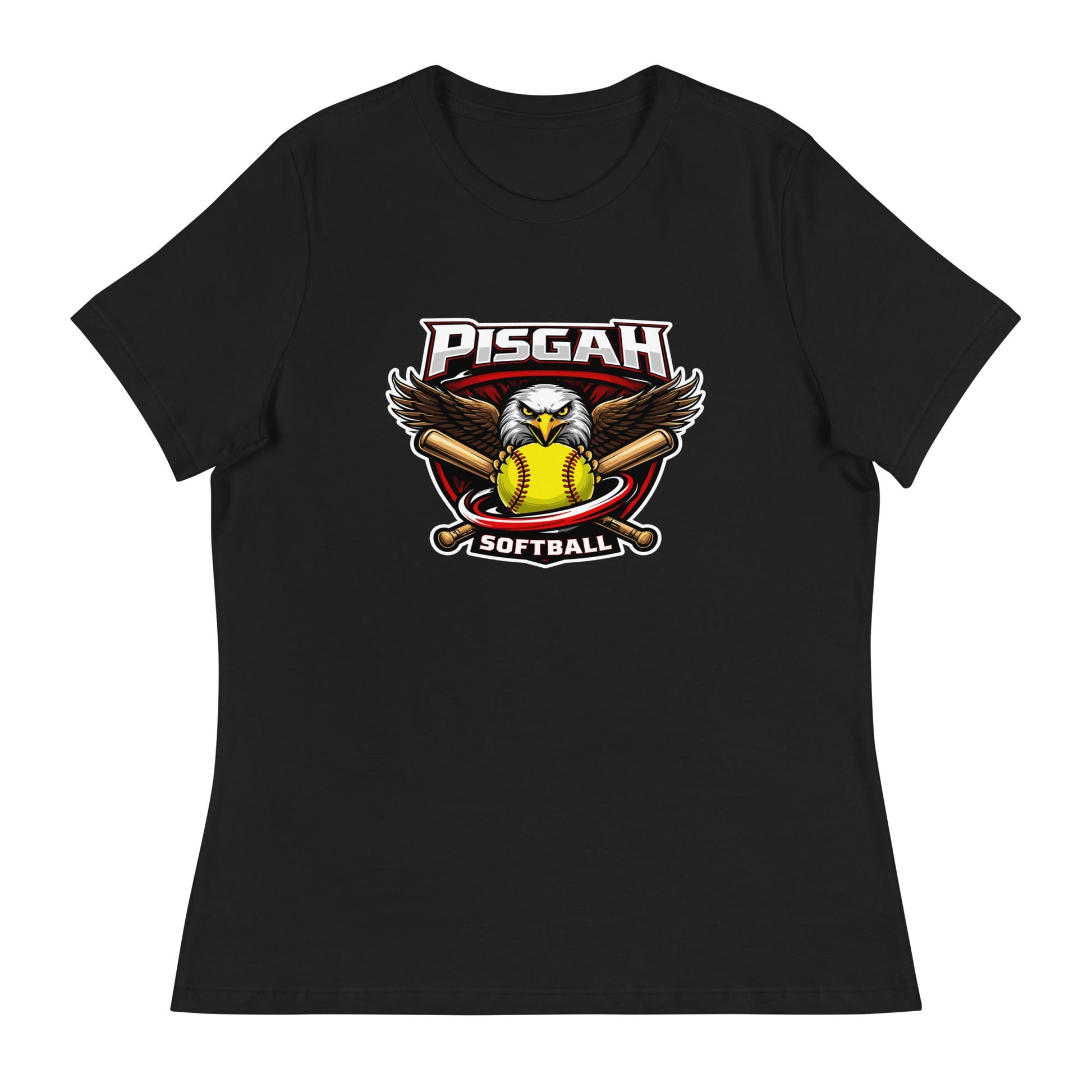 Performance | Women's Relaxed T Shirt | Pisgah Rec League | Eagle Softball Logo