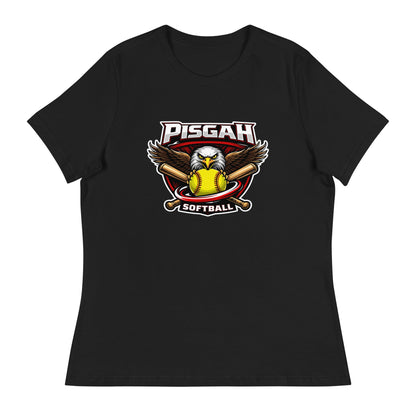 Performance | Women's Relaxed T Shirt | Pisgah Rec League | Eagle Softball Logo