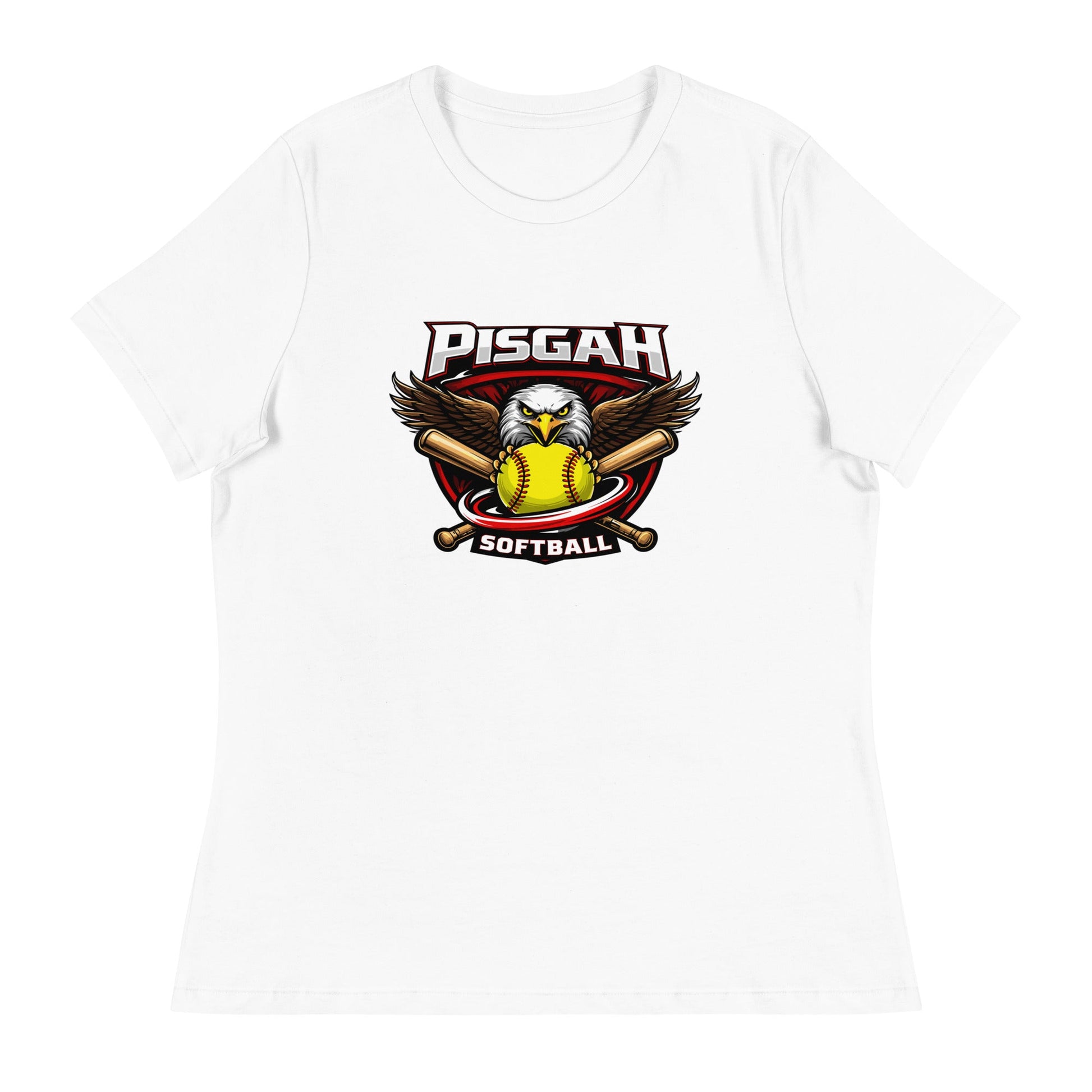 Performance | Women's Relaxed T Shirt | Pisgah Rec League | Eagle Softball Logo