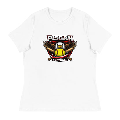 Performance | Women's Relaxed T Shirt | Pisgah Rec League | Eagle Softball Logo