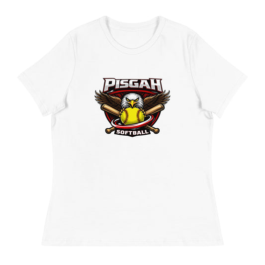 Performance | Women's Relaxed T Shirt | Pisgah Rec League | Eagle Softball Logo