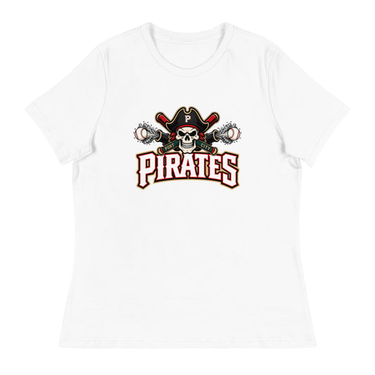 Performance | Women's Relaxed T Shirt | Port City Pirates | Cannonball Portside Logo