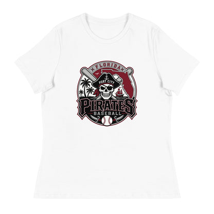 Performance | Women's Relaxed T Shirt | Port City Pirates | Emblem Logo