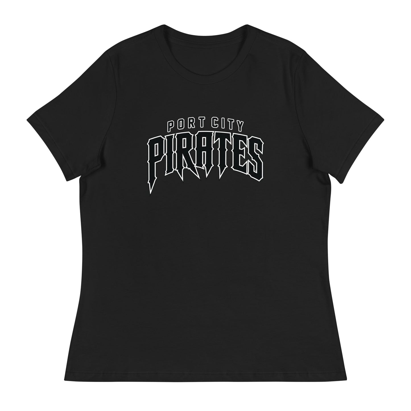 Performance | Women's Relaxed T Shirt | Port City Pirates | Script Logo
