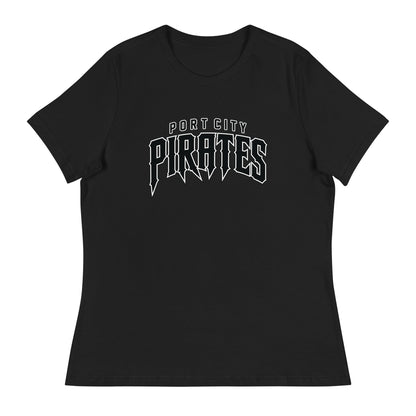 Performance | Women's Relaxed T Shirt | Port City Pirates | Script Logo
