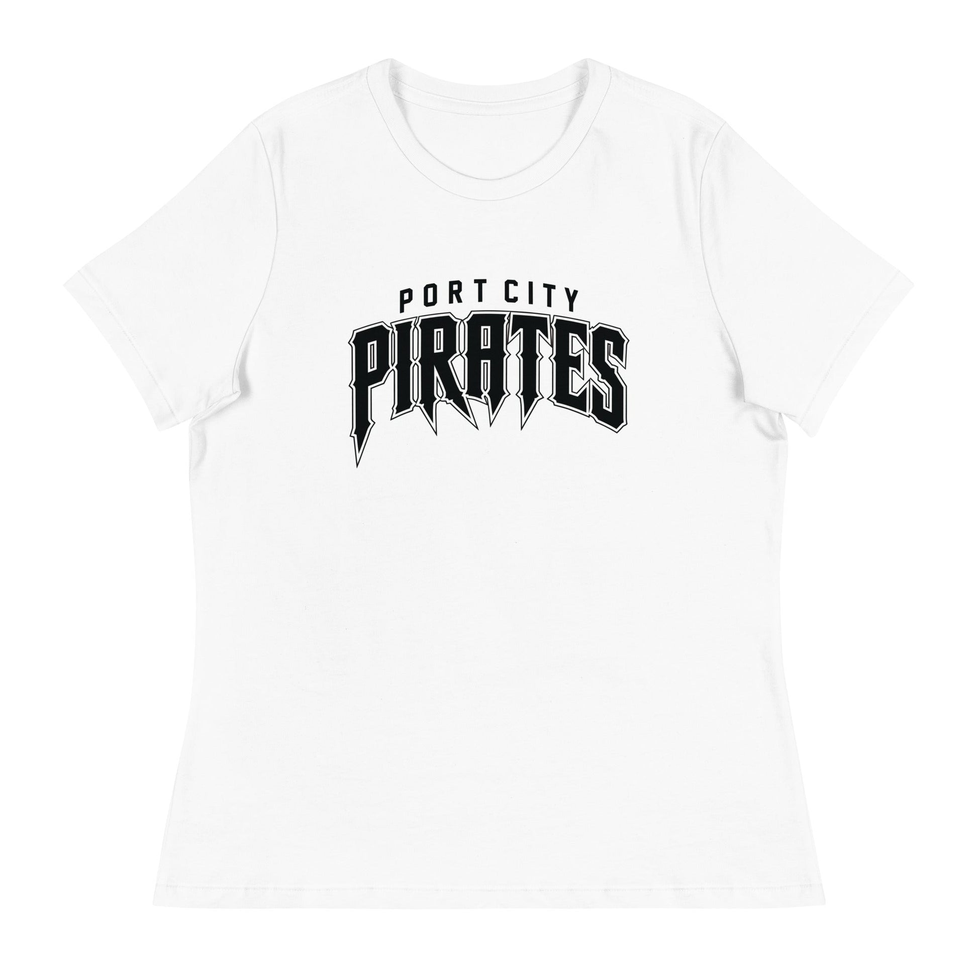 Performance | Women's Relaxed T Shirt | Port City Pirates | Script Logo