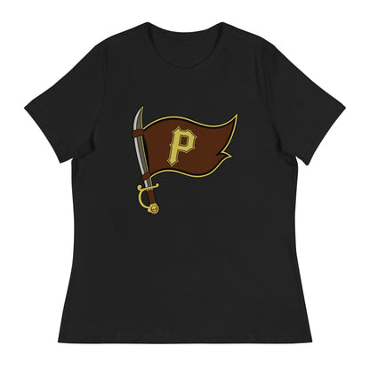 Performance | Women's Relaxed T Shirt | Port City Pirates | Vanguard Flag Logo