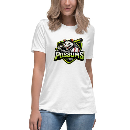 Performance | Women's Relaxed T Shirt | Possums | Mascot Logo