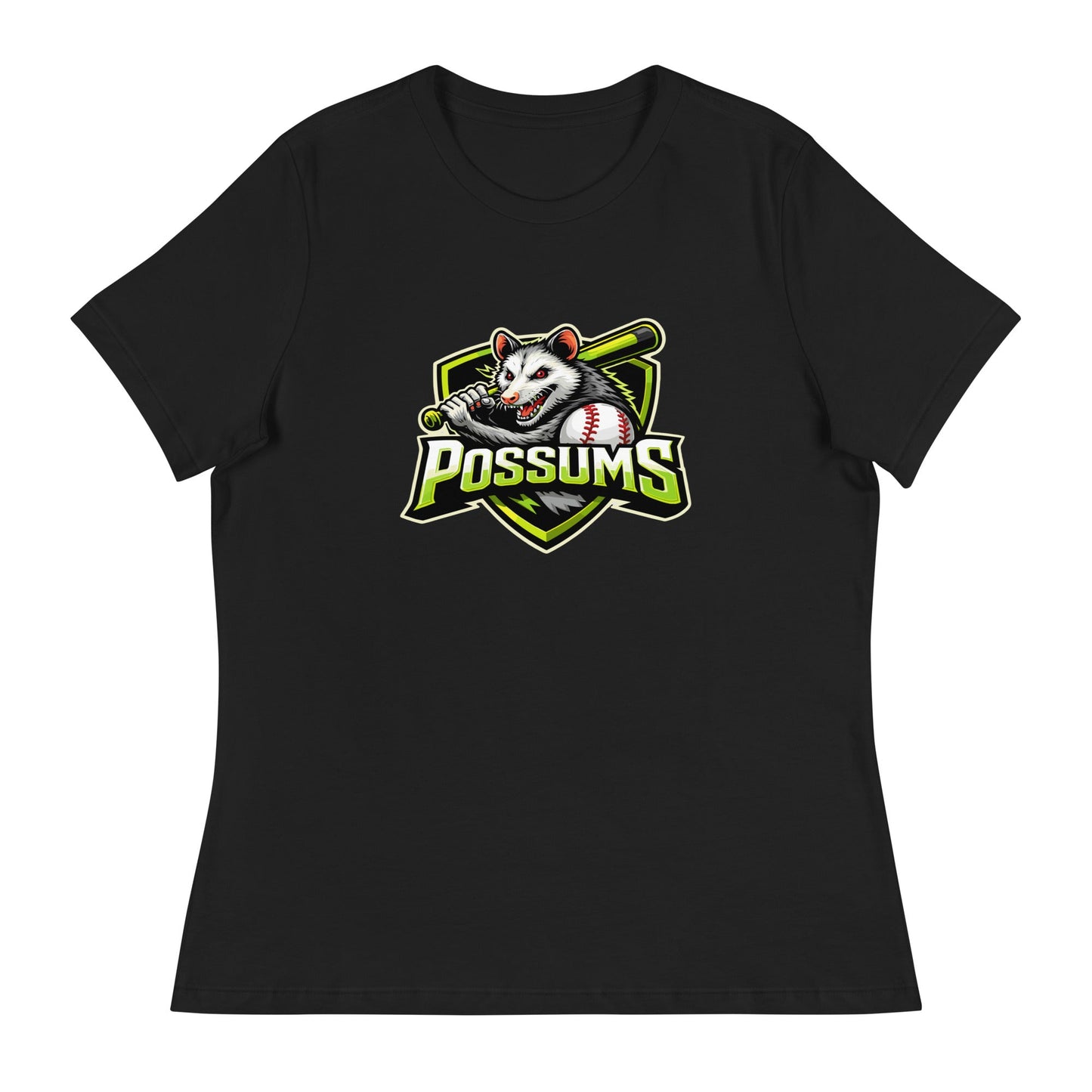 Performance | Women's Relaxed T Shirt | Possums | Mascot Logo