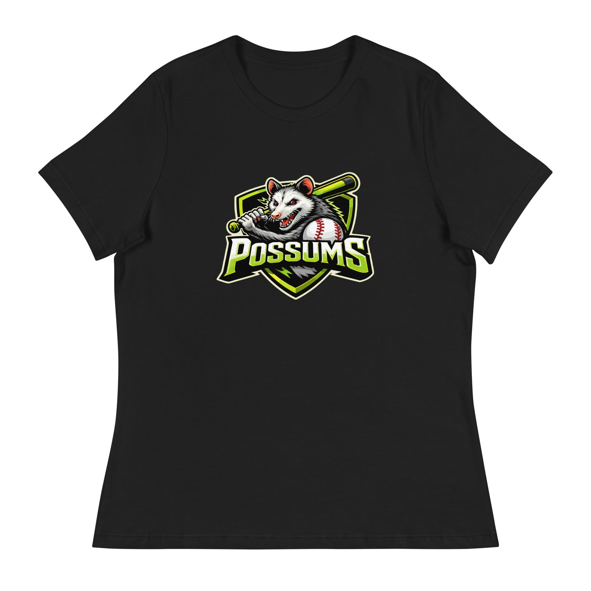 Performance | Women's Relaxed T Shirt | Possums | Mascot Logo