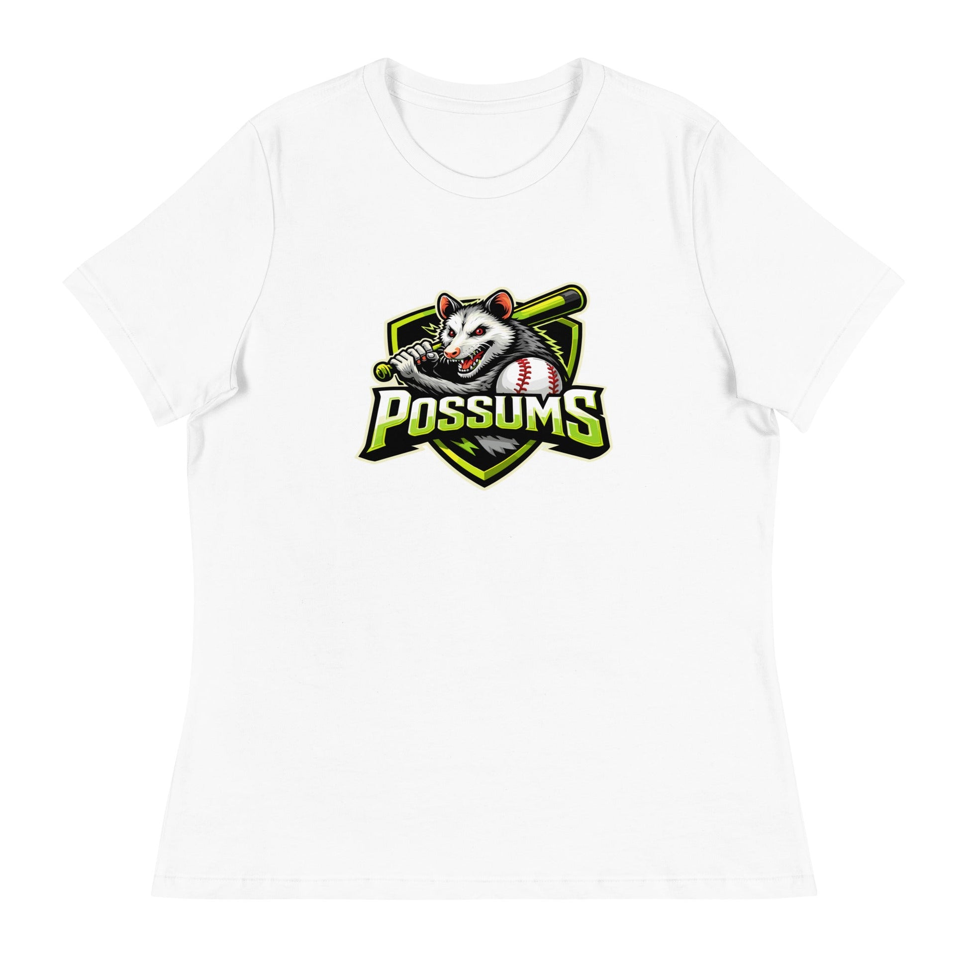 Performance | Women's Relaxed T Shirt | Possums | Mascot Logo