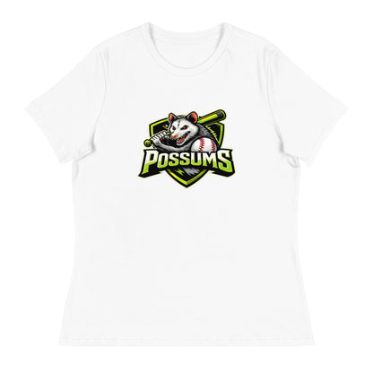 Performance | Women's Relaxed T Shirt | Possums | Mascot Logo