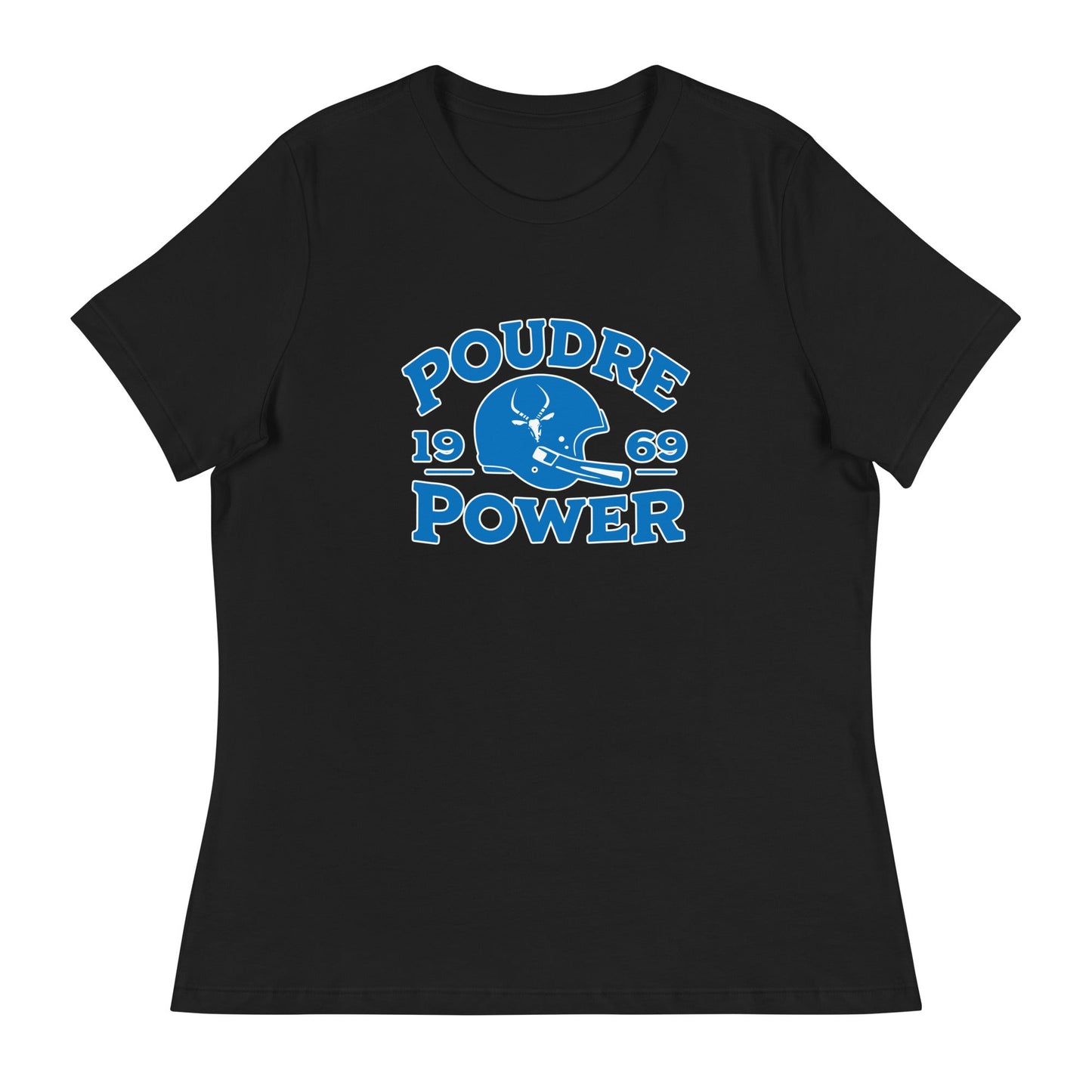 Performance | Women's Relaxed T Shirt | Poudre Football | Crest Logo