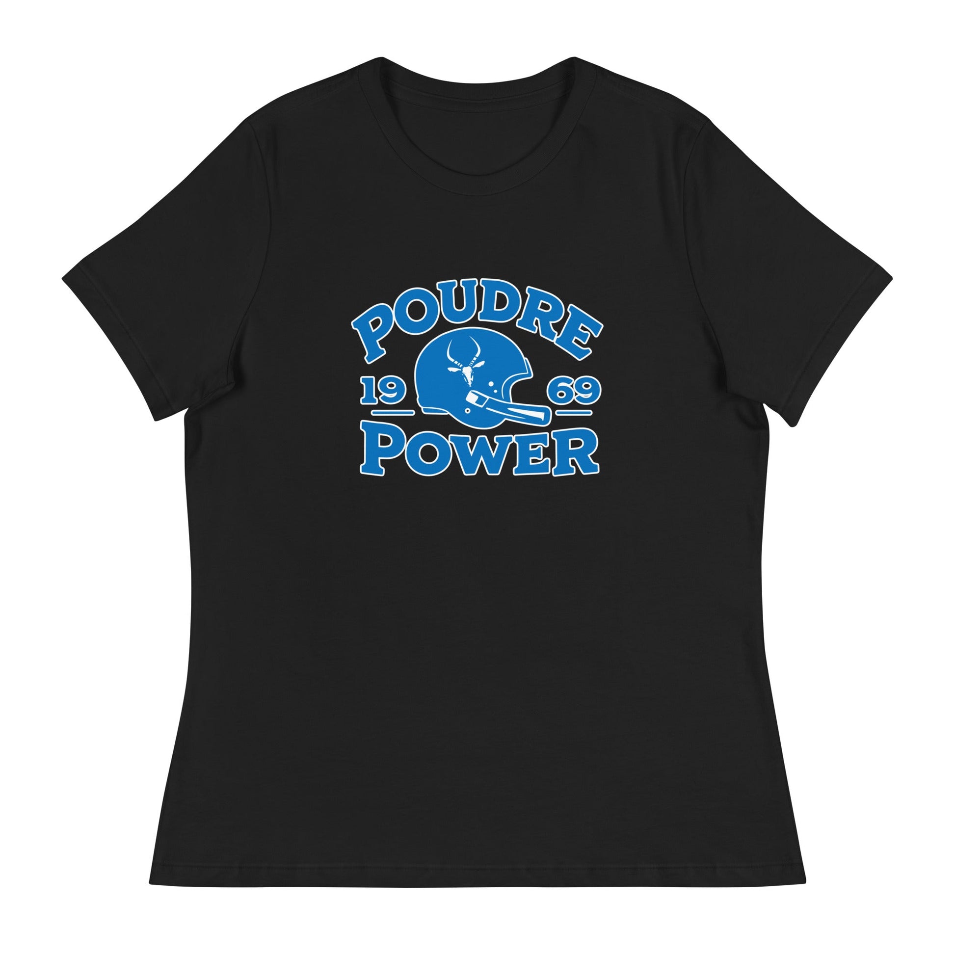 Performance | Women's Relaxed T Shirt | Poudre Football | Crest Logo