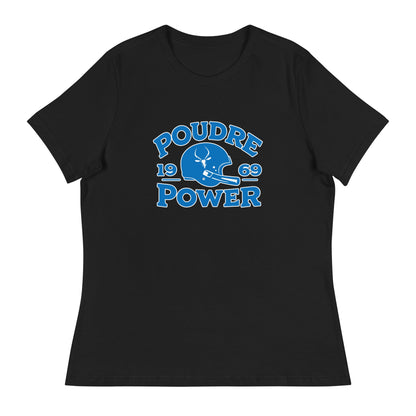 Performance | Women's Relaxed T Shirt | Poudre Football | Crest Logo