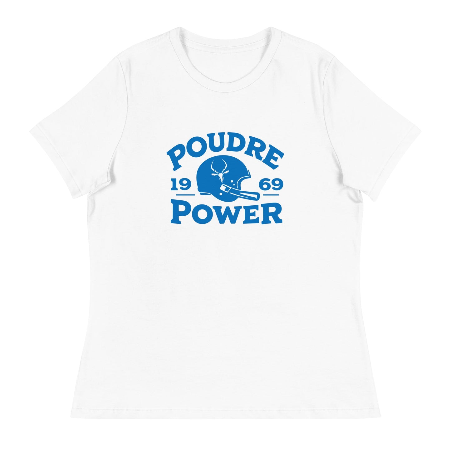 Performance | Women's Relaxed T Shirt | Poudre Football | Crest Logo