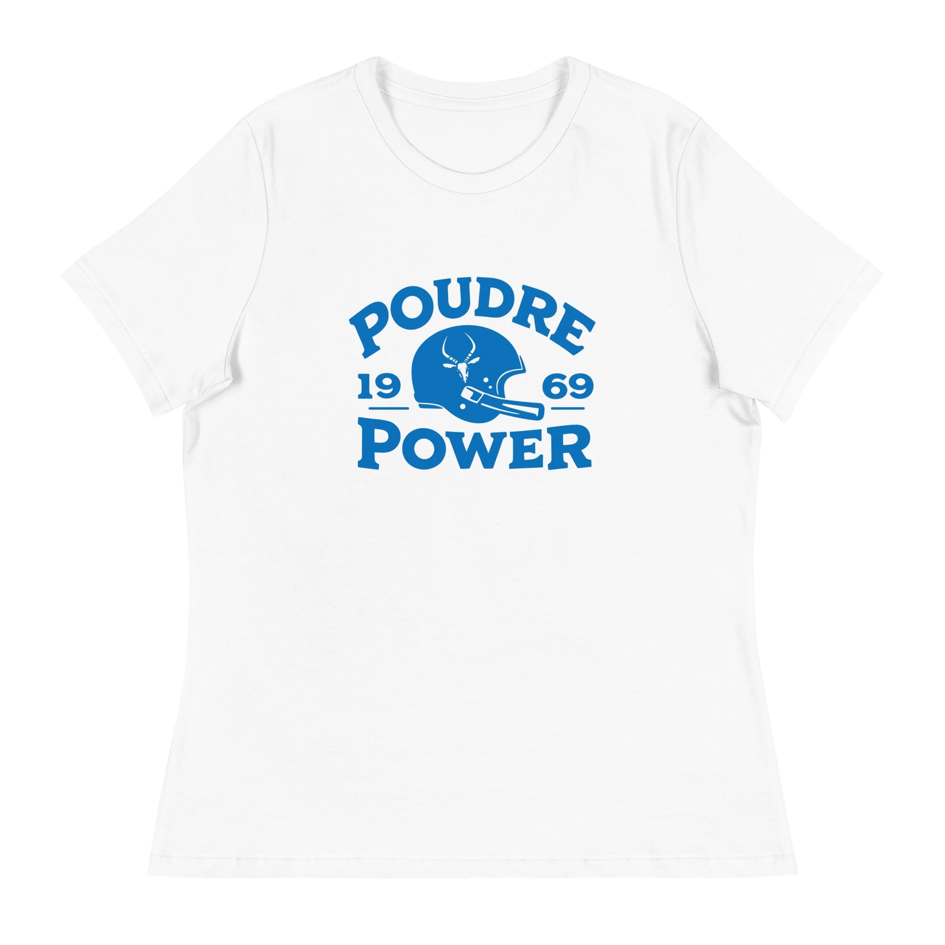 Performance | Women's Relaxed T Shirt | Poudre Football | Crest Logo