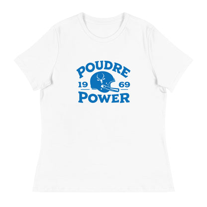 Performance | Women's Relaxed T Shirt | Poudre Football | Crest Logo
