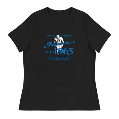 Performance | Women's Relaxed T Shirt | Poudre Football | Dynasty Athletics Logo