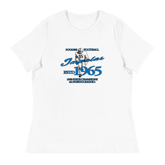 Performance | Women's Relaxed T Shirt | Poudre Football | Dynasty Athletics Logo