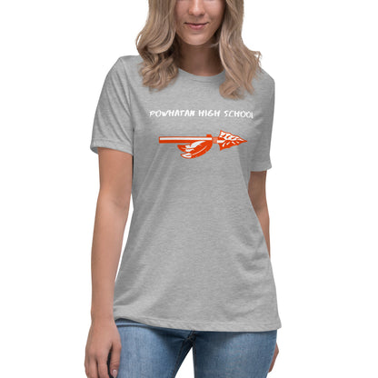 Performance | Women's Relaxed T Shirt | Powhatan lacrosse | Arrowhead Logo