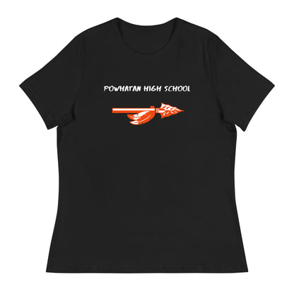 Performance | Women's Relaxed T Shirt | Powhatan lacrosse | Arrowhead Logo