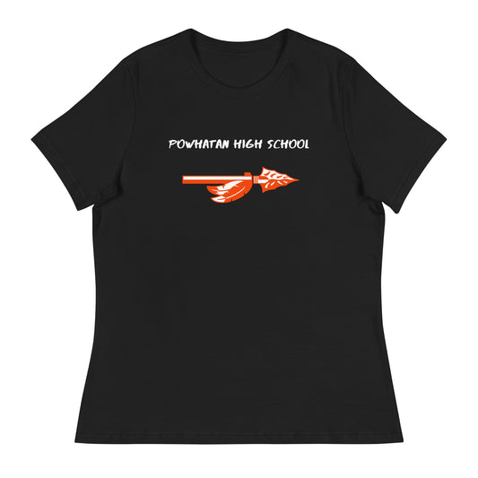Performance | Women's Relaxed T Shirt | Powhatan lacrosse | Arrowhead Logo