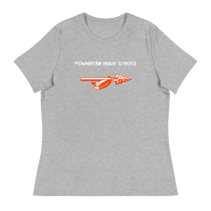 Performance | Women's Relaxed T Shirt | Powhatan lacrosse | Arrowhead Logo