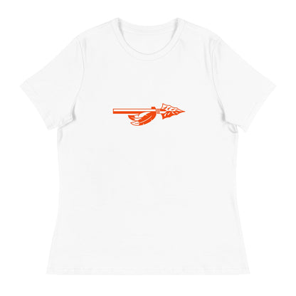 Performance | Women's Relaxed T Shirt | Powhatan lacrosse | Arrowhead Logo