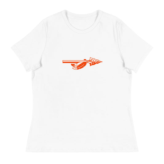 Performance | Women's Relaxed T Shirt | Powhatan lacrosse | Arrowhead Logo