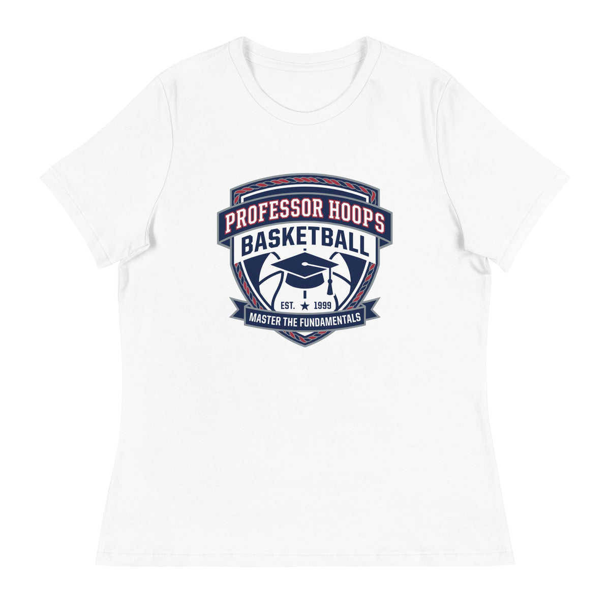 Performance | Women's Relaxed T Shirt | Professor Hoops Basketball | Crest Logo