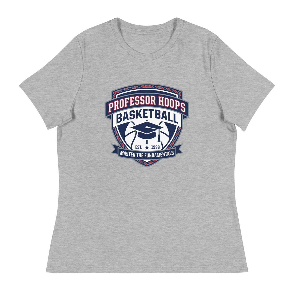 Performance | Women's Relaxed T Shirt | Professor Hoops Basketball | Crest Logo
