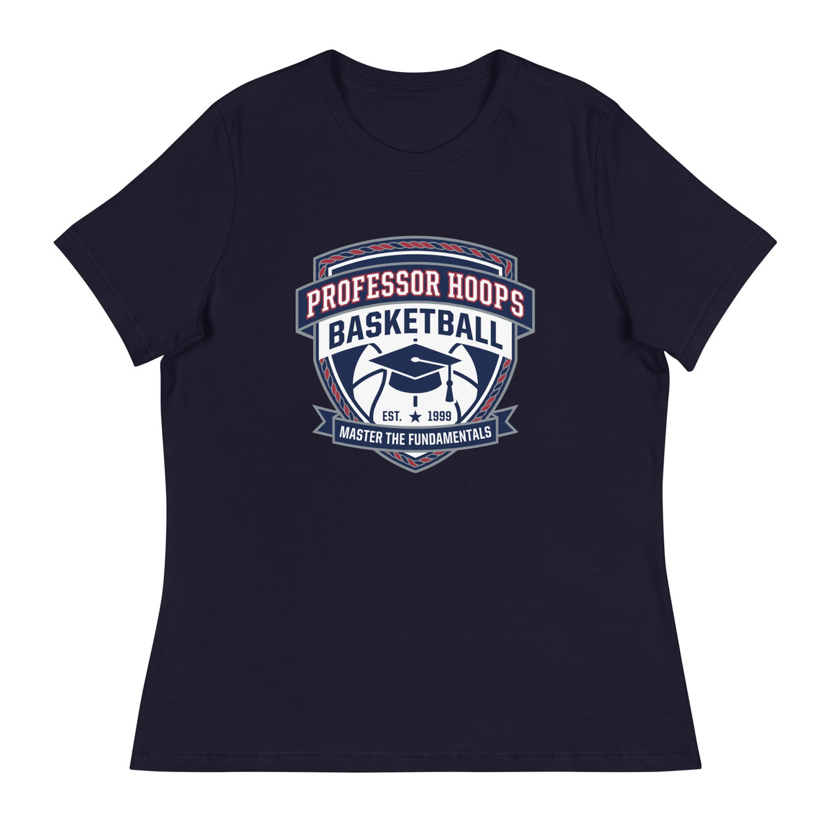 Performance | Women's Relaxed T Shirt | Professor Hoops Basketball | Crest Logo