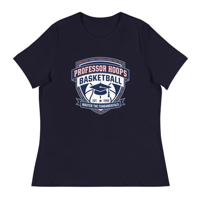 Performance | Women's Relaxed T Shirt | Professor Hoops Basketball | Crest Logo