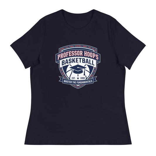 Performance | Women's Relaxed T Shirt | Professor Hoops Basketball | Crest Logo