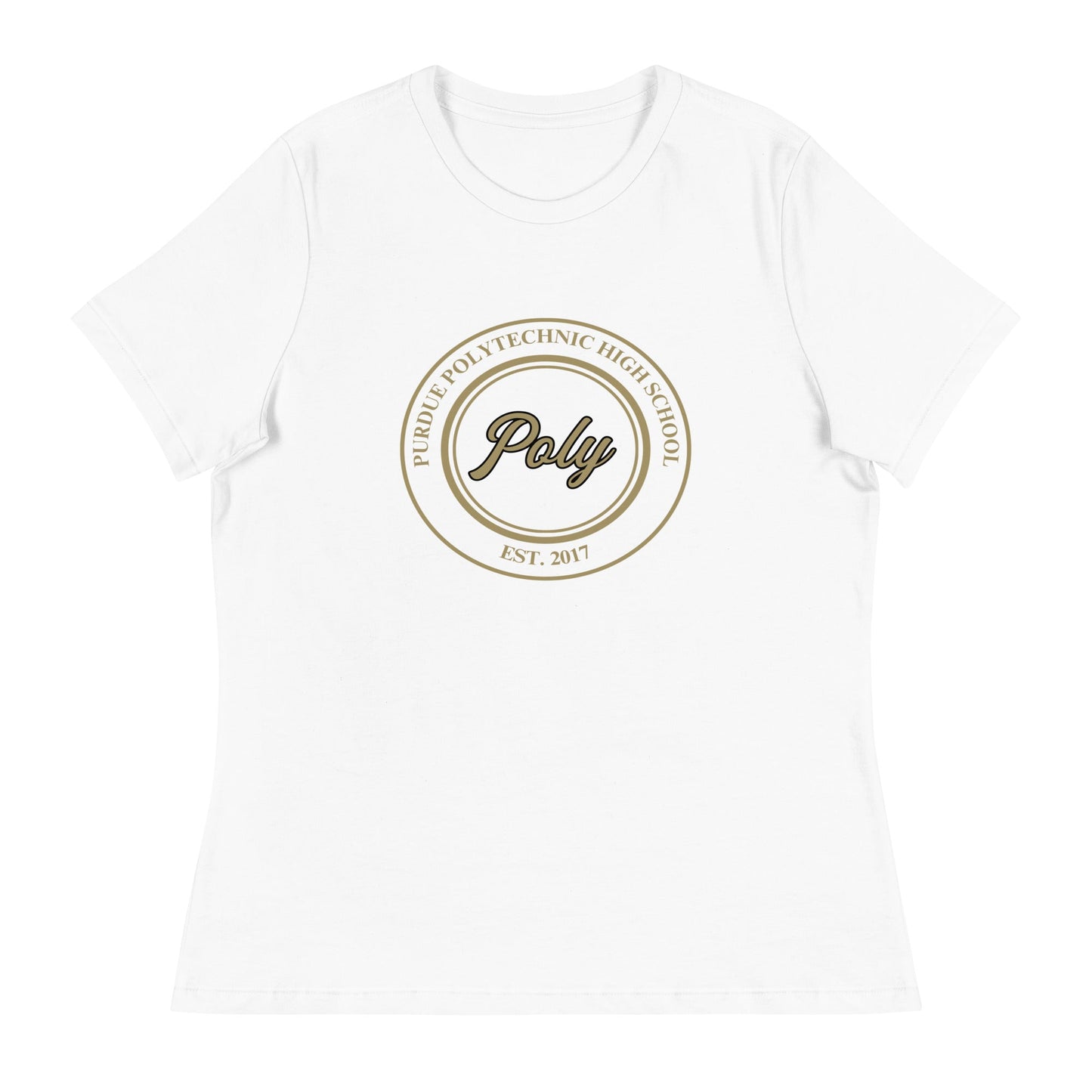 Performance | Women's Relaxed T Shirt | Purdue Polytechnic High School | Poly Seal Logo