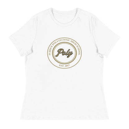 Performance | Women's Relaxed T Shirt | Purdue Polytechnic High School | Poly Seal Logo