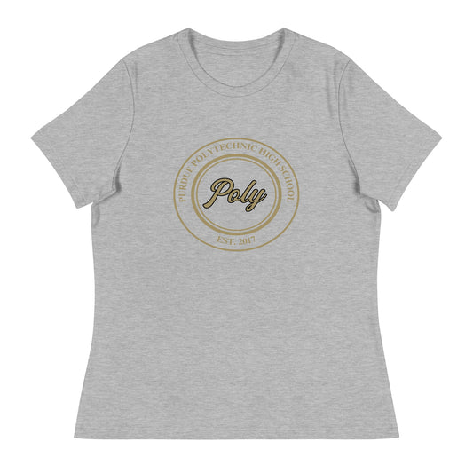 Performance | Women's Relaxed T Shirt | Purdue Polytechnic High School | Poly Seal Logo