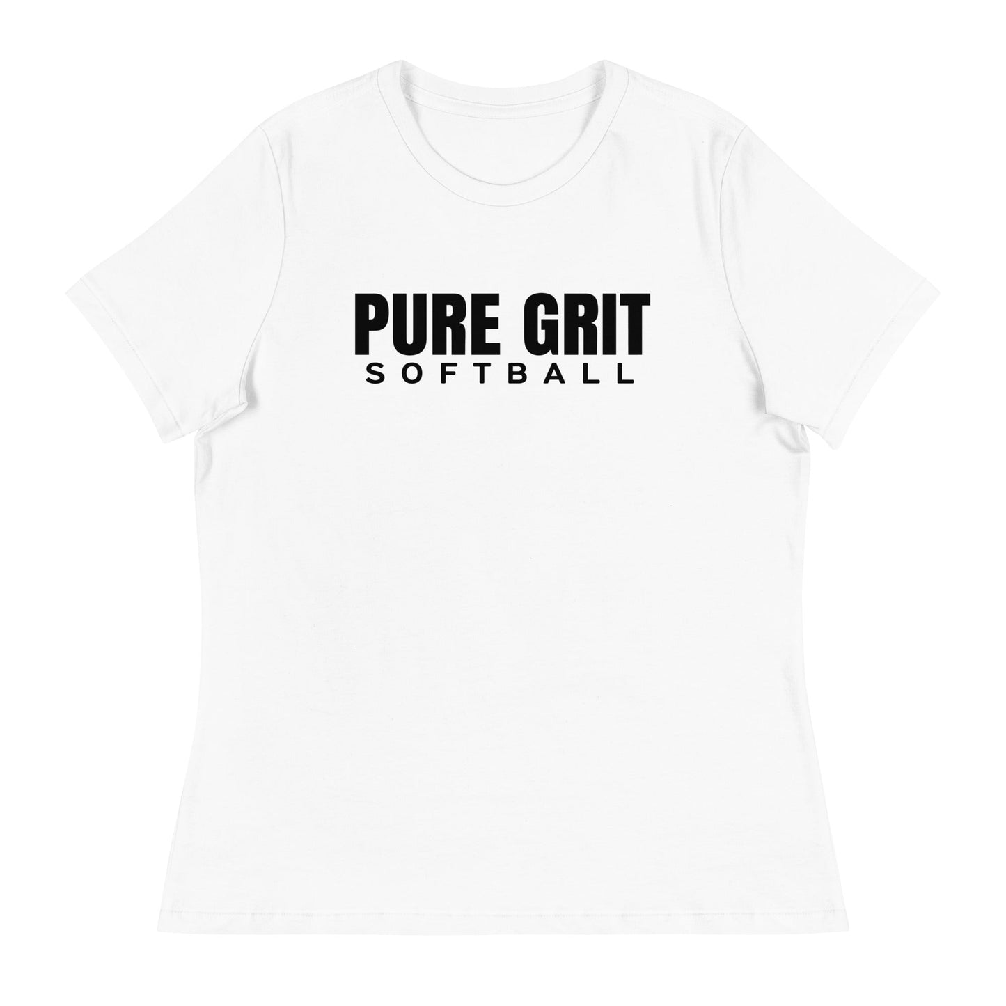 Performance | Women's Relaxed T Shirt | Pure Grit Softball | Main Logo