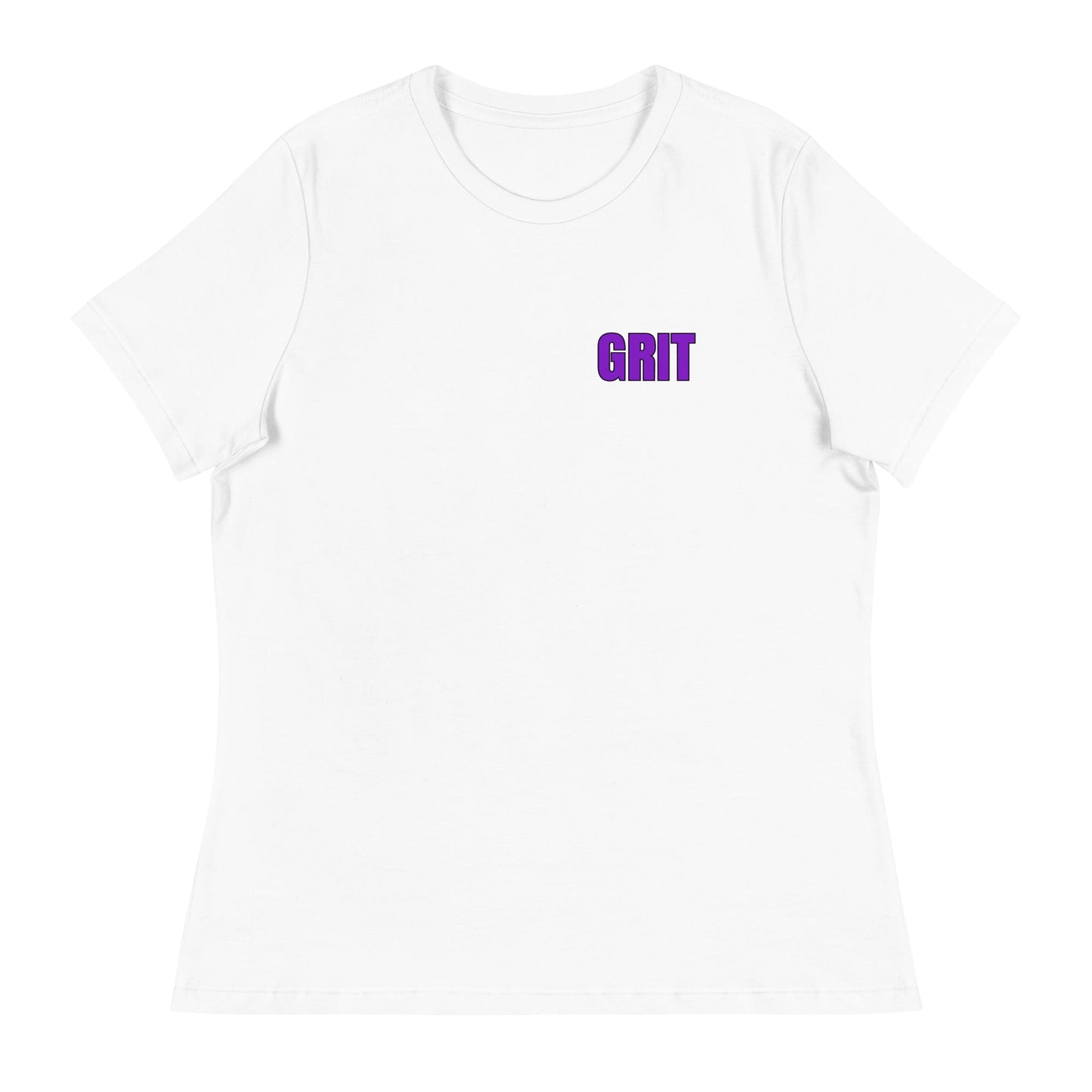 Performance | Women's Relaxed T Shirt | Pure Grit Softball | Purple Logo