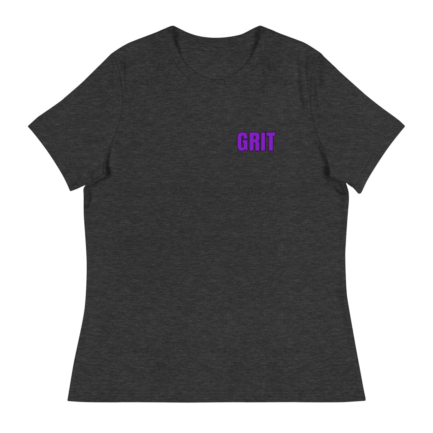 Performance | Women's Relaxed T Shirt | Pure Grit Softball | Purple Logo