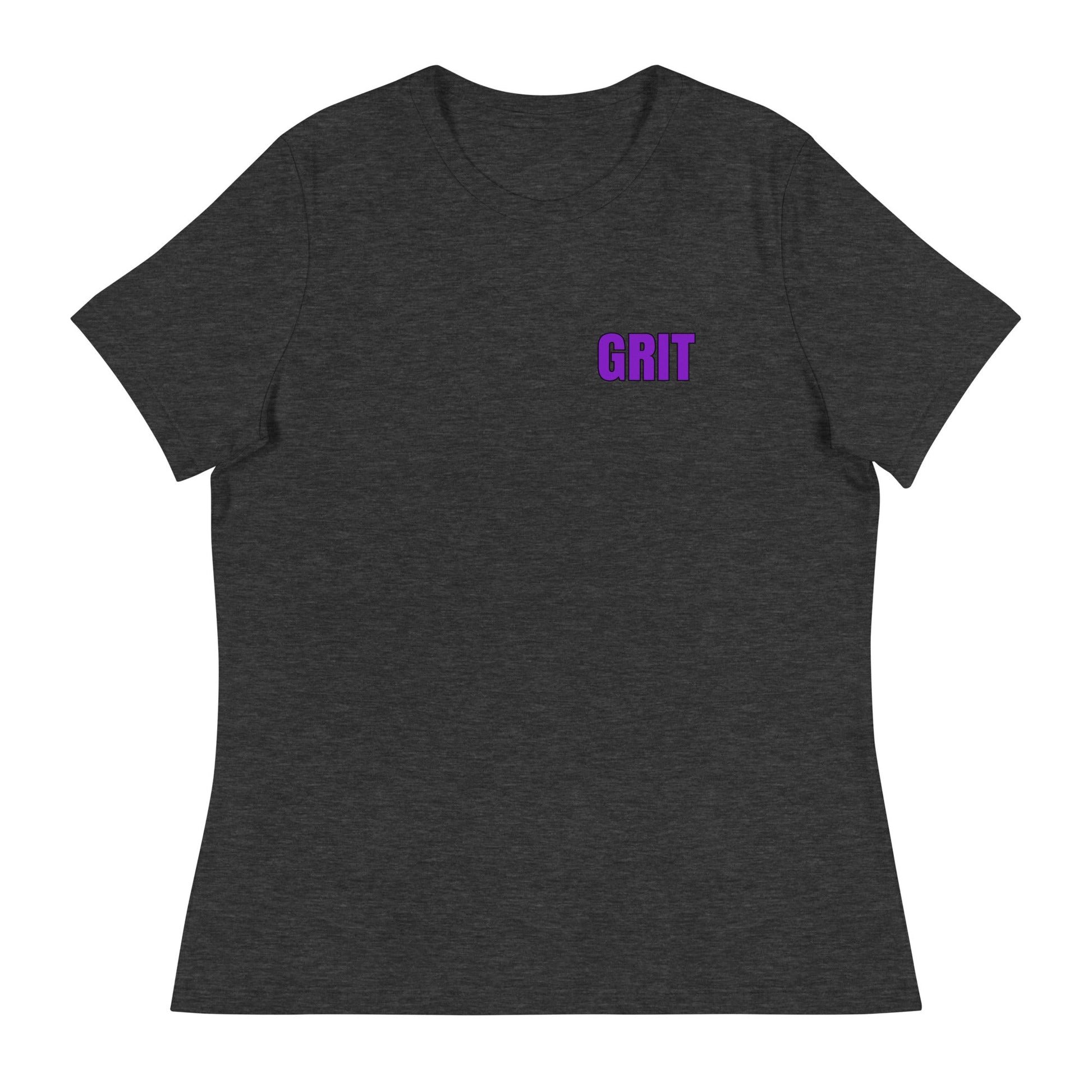 Performance | Women's Relaxed T Shirt | Pure Grit Softball | Purple Logo