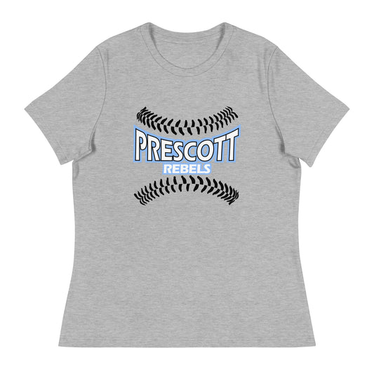 Performance | Women's Relaxed T Shirt | Rebels baseball club | Vanguard Logo
