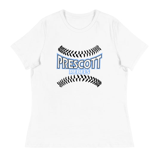 Performance | Women's Relaxed T Shirt | Rebels baseball club | Vanguard Logo