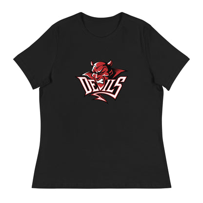 Performance | Women's Relaxed T Shirt | Red Springs Track and Field | Mascot Logo