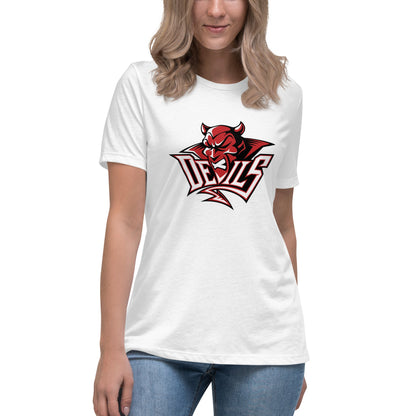 Performance | Women's Relaxed T Shirt | Red Springs Track and Field | Mascot Logo