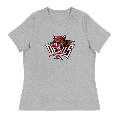 Performance | Women's Relaxed T Shirt | Red Springs Track and Field | Mascot Logo