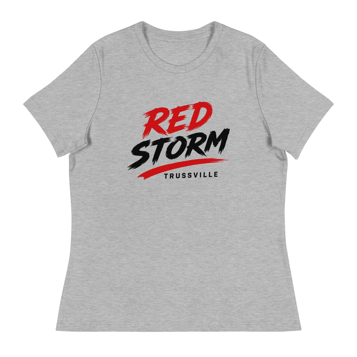 Performance | Women's Relaxed T Shirt | Red Storm | Modern Script Logo
