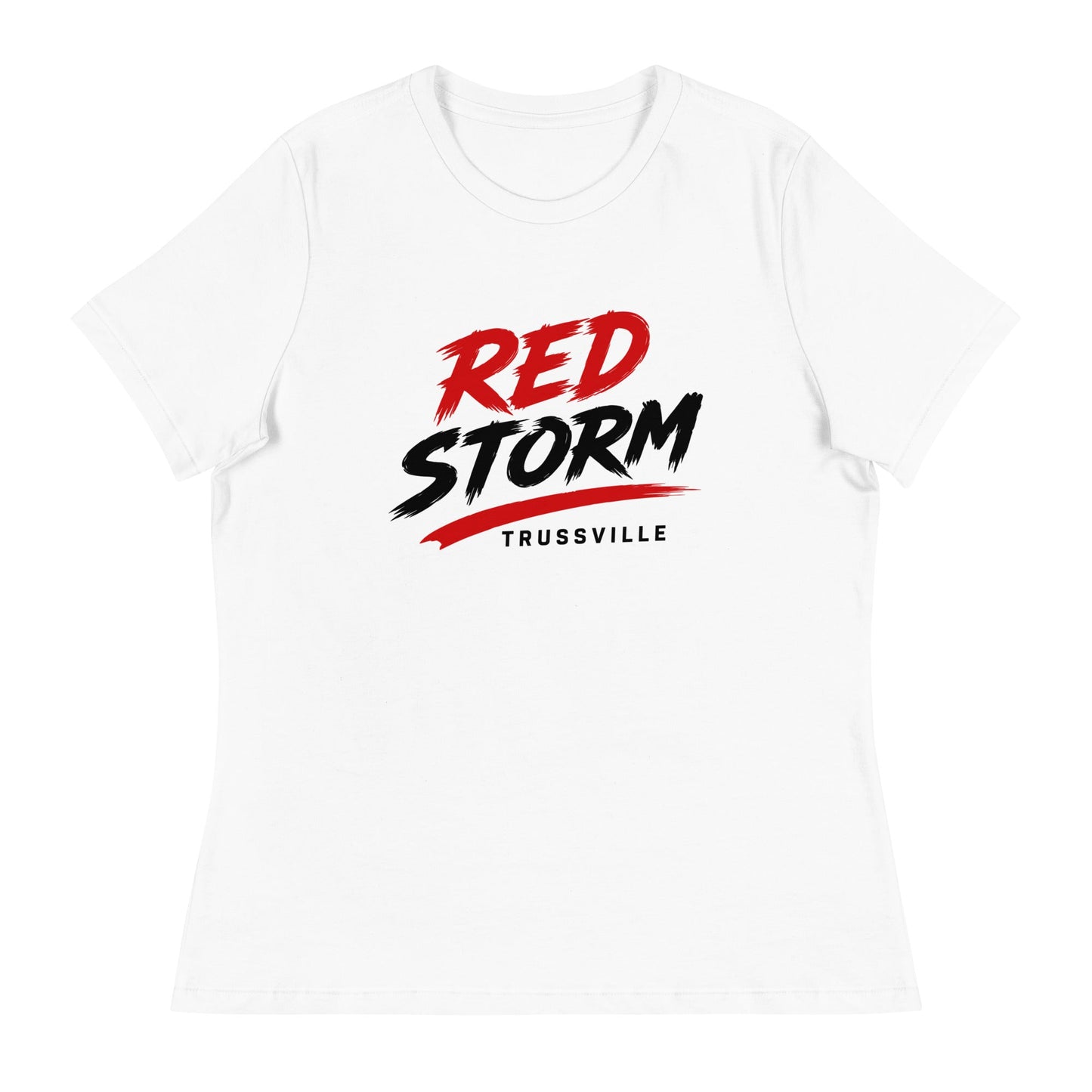 Performance | Women's Relaxed T Shirt | Red Storm | Modern Script Logo