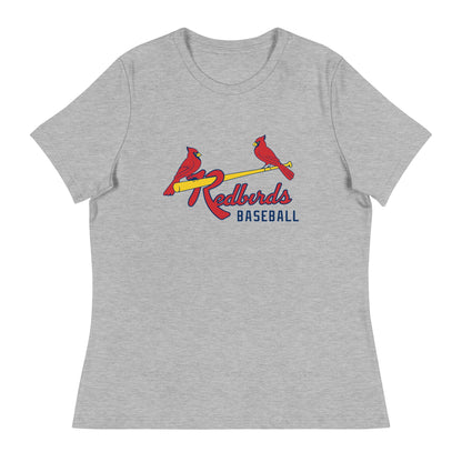 Performance | Women's Relaxed T Shirt | Redbirds | Redbirds Logo